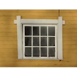  Exterior of Window on Rustic Clapboard Building Painted in 