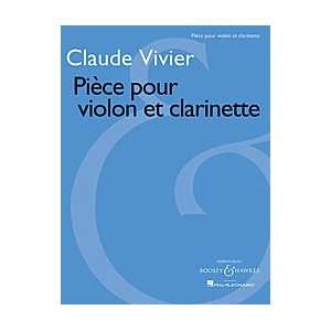   pour violon et clarinette Composer Claude Vivier