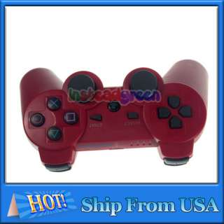 NEW RED SIXAXIS shock Wireless Bluetooth Controller for Sony 