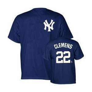com Roger Clemens Majestic Athletic Youth Player ID T Shirt   Yankees 