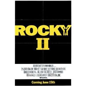 Rocky 2 Poster Movie 27x40 Sylvester Stallone Talia Shire Burt Young 