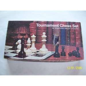   Chess Set 3 1/8 King Felted Staunton Chess Set Toys & Games