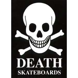  Death Skateboards Skull & Bones Skateboard Sticker   skate 