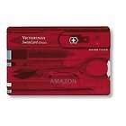   ARMY 53927 RUBY RED TRANSLOUCENT SWISSCARD VICTORINOX WALLET KNIFE