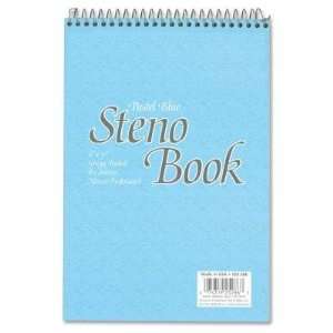  Steno Book, Gregg Ruled, Size 6 x 9, Blue Cover, 80 Sheets Per Book 