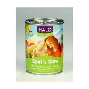 Halo Spots Stew for Dogs Wholesome Lamb Recipe Canned Dog Food (12/13 