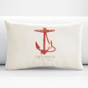  anchor   12 x 18 pillow cover   ivory