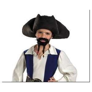  Jack Sparrow Child Pirate Hat with Goatee Toys & Games