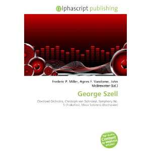  George Szell (9786133610347) Books