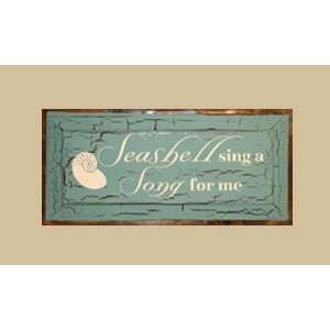   Gifts CV818SSS Seashell Sing A Song For Me Sign Patio, Lawn & Garden