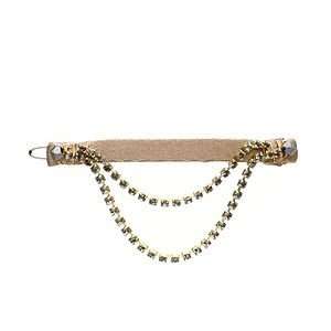  Colette Malouf Crystal Swag Snap Clip, Gold, 1 ea Beauty