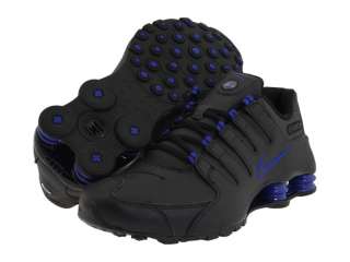 NEW IN BOX NIKE SHOX NZ BLACK BLUE LEATHER SHOES MENS SZ 10 OP&CO 
