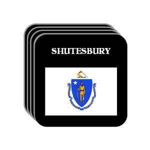 US State Flag   SHUTESBURY, Massachusetts (MA) Set of 4 Mini Mousepad 