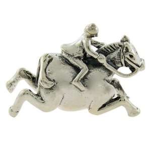   Horse with Rider Sterling Silver Bead, Pandora Compatible Jewelry