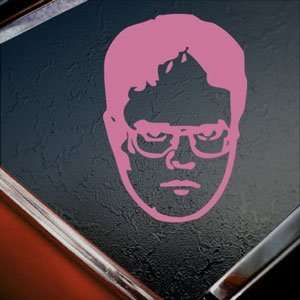  DWIGHT SCHRUTE HEAD Pink Decal The Office Fact Car Pink 