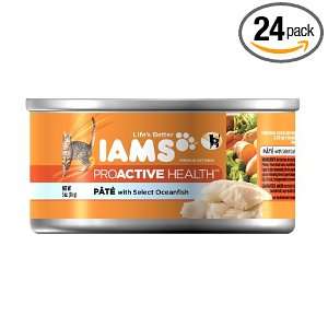 Iams Proactive Health Adult Pate with Select Ocean Fish, 3 Ounce Cans 