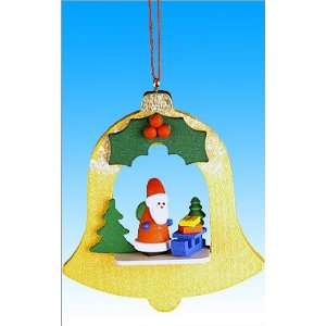  Ulbricht ornament   Santa with sled and gifts in Yellow 