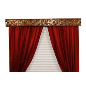  BCL Drapery Hardware 54AVAG Curtain Rod Valance, Acanthus 