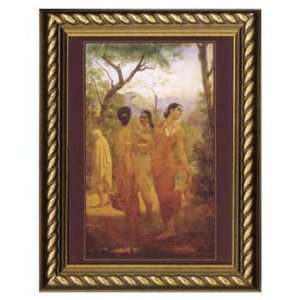  Raja Ravi Varma Framed Prints   Shakuntala, Looks Of Love 