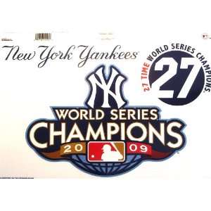  2009 27 Time World Series Champions New York Yankees Jumbo Static 