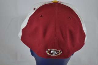 59FIFTY DARK RED GOLD WHITE SAN FRANCISCO 49ERS SF LOGO FITTED CAP 