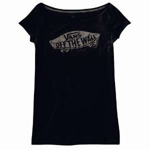  Vans Shoe Co. Off The Wall Boatneck T shirt   Onyx   X 