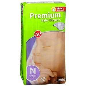   Premium Baby Diapers, Size N, 42 ea, Baby