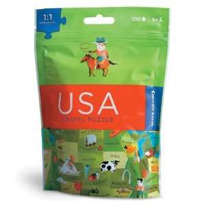    Travel Pouch 8x12 Jigsaw Puzzle, 100 Pieces: USA: Toys & Games