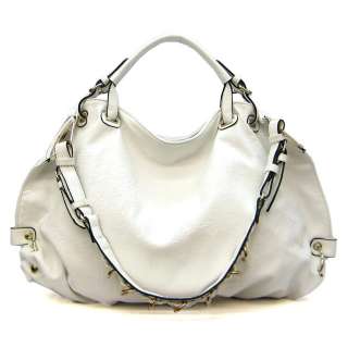 New Emperia White Audrey Fashion Shoulder Bag Hobo Satchel Tote Purse 