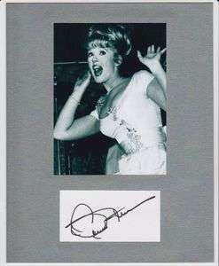Connie Stevens Autograph Display YOUNG BEAUTIFUL Signed Signature COA 