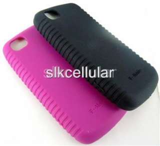 Lot 2 New Original OEM T Mobile LG Sentio GS505 Black+Pink Gel Skin 