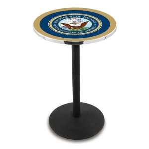  36 US Navy Counter Height Pub Table   Round Base