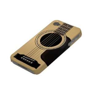  Acoustic Guitar Case mate Iphone 4 Case: Cell Phones 