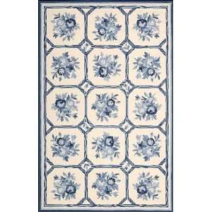   Rug Country Heritage Blue Home Area Rug, Ivory Furniture & Decor