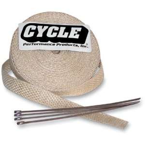  Cycle Performance Exhaust Pipe Wrap with Tie Wraps   2in 