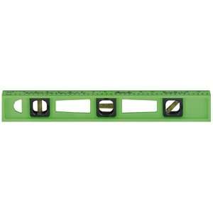 Johnson Level & Tool 7718 L 18 Inch Glo Lime Structo Cast Level w/Rule 