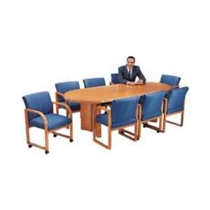  Solid Wood Racetrack Conference Table (72Wx36D): Office 
