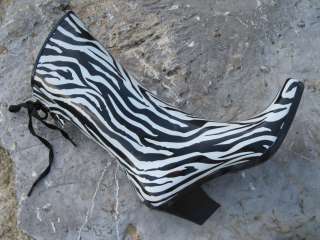  Western Cowboy Zebra Stripe Rain Boots Fr Corkys Flirt Choose Size