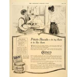  1918 Ad Crisco Proctor Gamble Shortening Women Cooking 