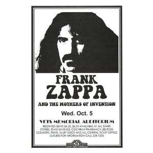 Zappa, Frank Music Poster, 11 x 17 