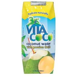 Vita Coco Coconut Water w/ Passion Fruit, 11.1 oz Tetra Paks, 12 ct