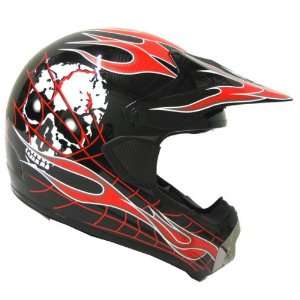  New Motocross ATV Dirt Bike MX Adult Racing Red Skull 