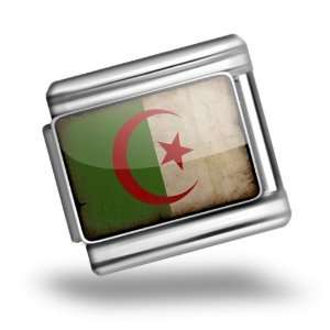 Italian Charms Original Algeria Flag Bracelet Link: Italian 