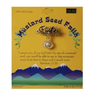  Faith Pin   Mustard Seed Jewelry