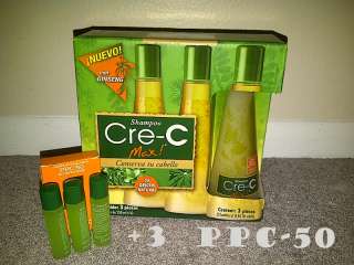 Cre C Crec Crece Max Mas Plus(3 Bottles) + PPC 50   