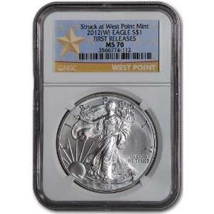  2012 (W) American Silver Eagle   NGC MS70   First Releases 