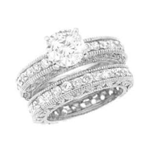   Engagement 2 Set Ring with Cubic Zirconia   Size 6 9, 8 Jewelry