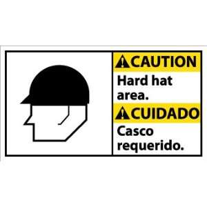    SIGNS 10 X 18 CAUTION HARD HAT AREA / CUIDADO: Home Improvement