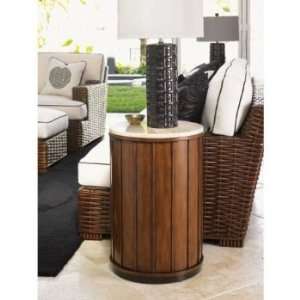  Tommy Bahama Home Ocean Club Fiji Drum Table with Stone 
