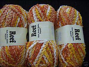 Universal Reef yarn ,variegated wool blend, lot of 3  